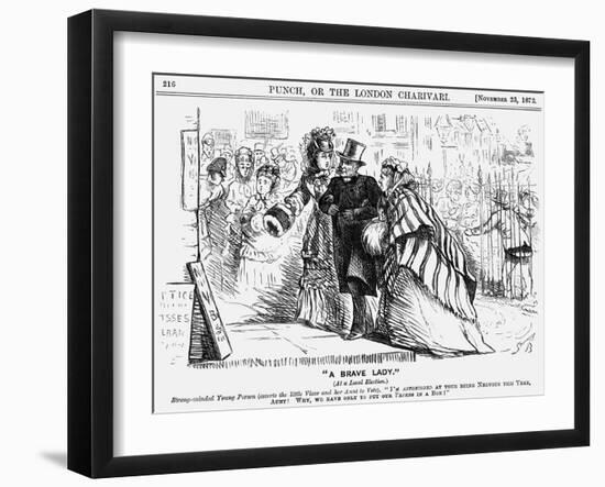 A Brave Lady, 1872-Georgina Bowers-Framed Giclee Print
