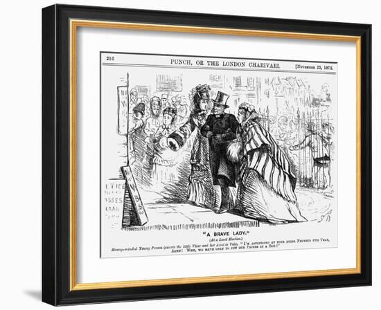 A Brave Lady, 1872-Georgina Bowers-Framed Giclee Print