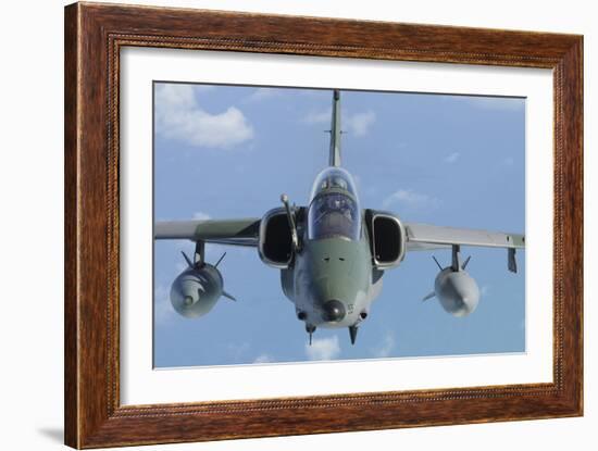 A Brazilian Air Force Amx-T (A-1B) Fighter-Bomber in Flight-Stocktrek Images-Framed Photographic Print