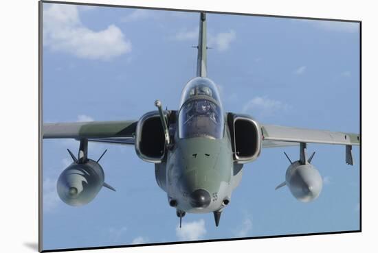 A Brazilian Air Force Amx-T (A-1B) Fighter-Bomber in Flight-Stocktrek Images-Mounted Photographic Print