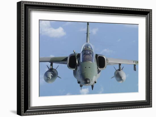 A Brazilian Air Force Amx-T (A-1B) Fighter-Bomber in Flight-Stocktrek Images-Framed Photographic Print