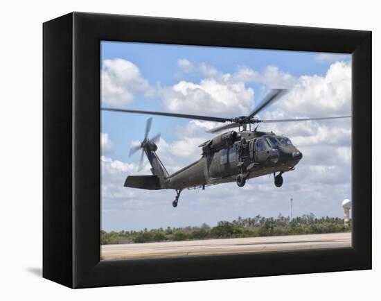 A Brazilian Air Force UH-60L Black Hawk at Natal Air Force Base, Brazil-Stocktrek Images-Framed Premier Image Canvas