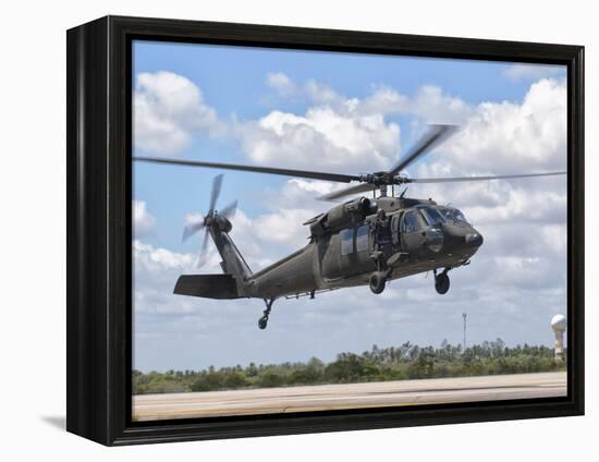 A Brazilian Air Force UH-60L Black Hawk at Natal Air Force Base, Brazil-Stocktrek Images-Framed Premier Image Canvas