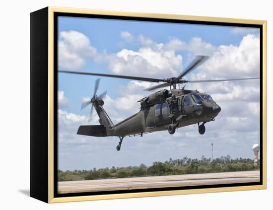 A Brazilian Air Force UH-60L Black Hawk at Natal Air Force Base, Brazil-Stocktrek Images-Framed Premier Image Canvas