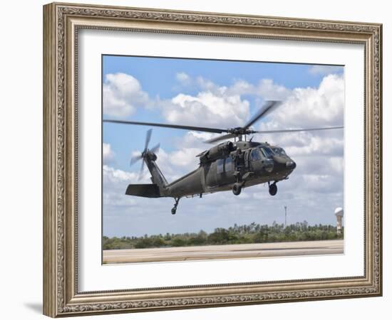 A Brazilian Air Force UH-60L Black Hawk at Natal Air Force Base, Brazil-Stocktrek Images-Framed Photographic Print