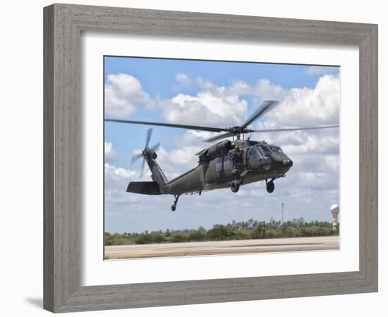 A Brazilian Air Force UH-60L Black Hawk at Natal Air Force Base, Brazil-Stocktrek Images-Framed Photographic Print