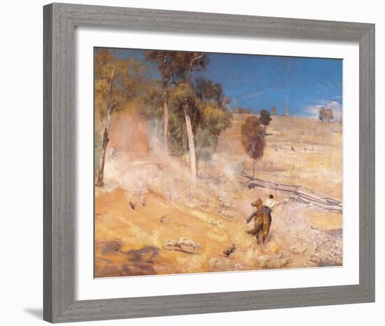 A break away!-Tom Roberts-Framed Giclee Print