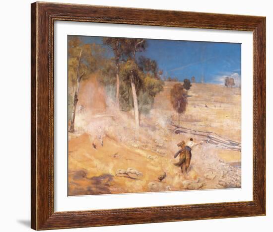 A break away!-Tom Roberts-Framed Giclee Print