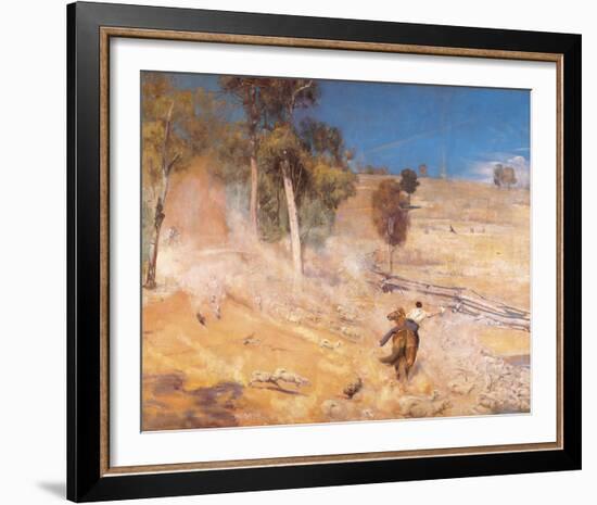 A break away!-Tom Roberts-Framed Giclee Print