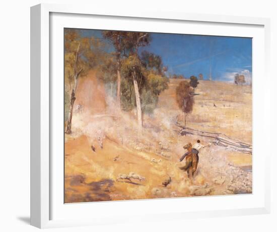 A break away!-Tom Roberts-Framed Giclee Print