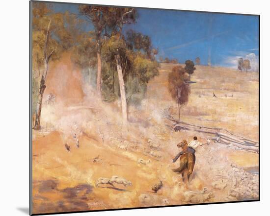 A break away!-Tom Roberts-Mounted Giclee Print