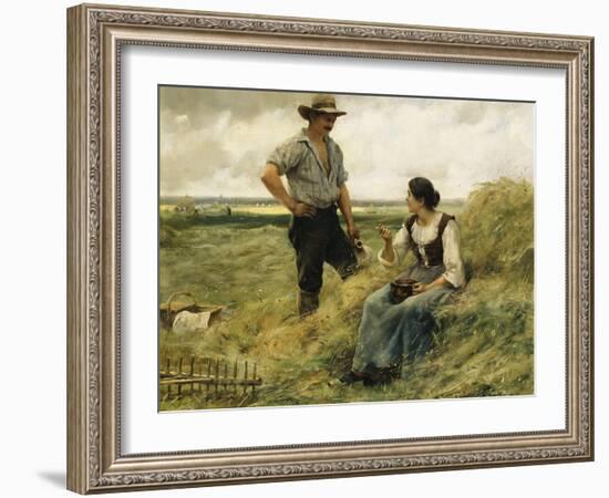 A Break from the Harvest-Julien Dupre-Framed Giclee Print