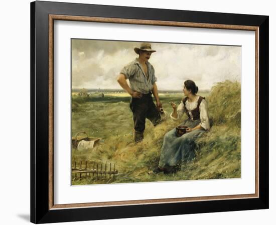 A Break from the Harvest-Julien Dupre-Framed Giclee Print