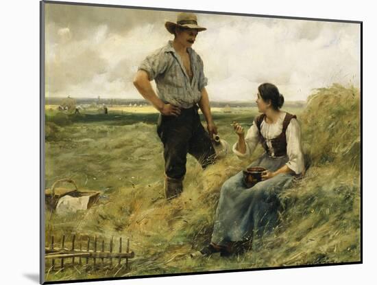 A Break from the Harvest-Julien Dupre-Mounted Giclee Print