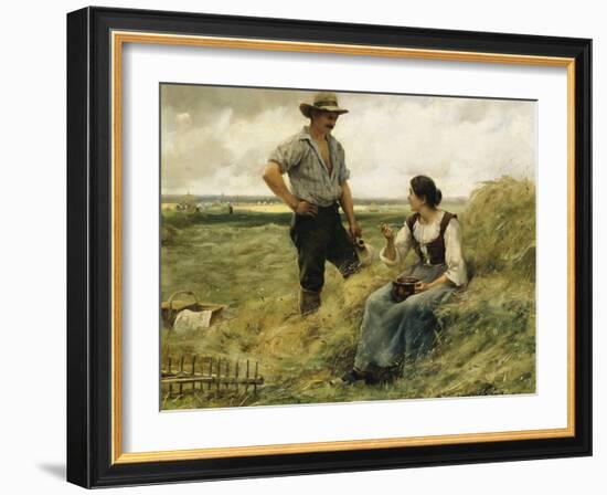 A Break from the Harvest-Julien Dupre-Framed Giclee Print