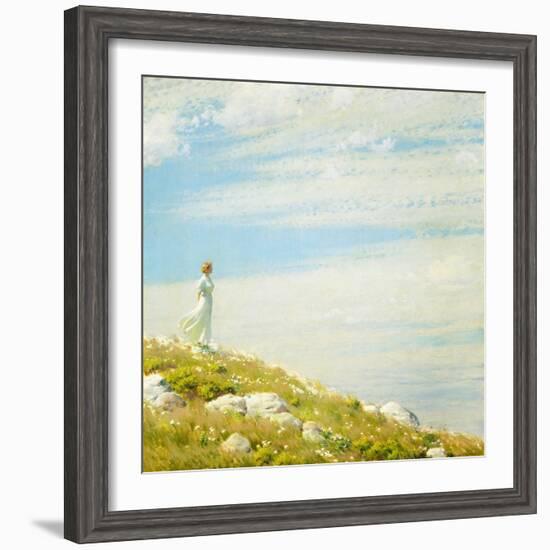 A Breezy Day, 1908-Charles Courtney Curran-Framed Giclee Print