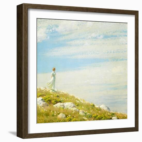 A Breezy Day, 1908-Charles Courtney Curran-Framed Giclee Print