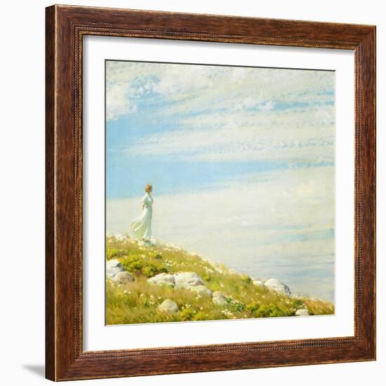 A Breezy Day, 1908-Charles Courtney Curran-Framed Giclee Print