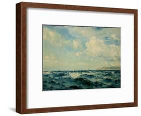 A Breezy Day Off the Isle of Wight, 1890-Henry Moore-Framed Giclee Print