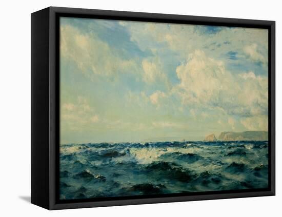 A Breezy Day Off the Isle of Wight, 1890-Henry Moore-Framed Premier Image Canvas