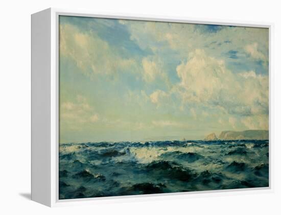 A Breezy Day Off the Isle of Wight, 1890-Henry Moore-Framed Premier Image Canvas