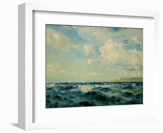 A Breezy Day Off the Isle of Wight, 1890-Henry Moore-Framed Giclee Print