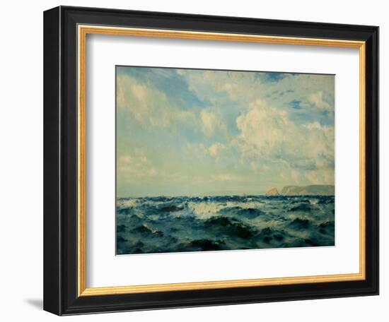 A Breezy Day Off the Isle of Wight, 1890-Henry Moore-Framed Giclee Print