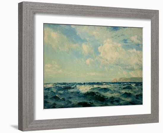 A Breezy Day Off the Isle of Wight, 1890-Henry Moore-Framed Giclee Print