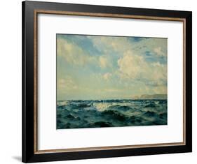 A Breezy Day Off the Isle of Wight, 1890-Henry Moore-Framed Giclee Print