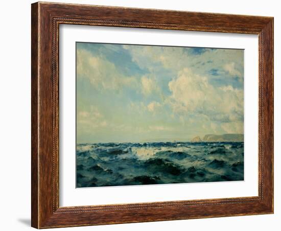 A Breezy Day Off the Isle of Wight, 1890-Henry Moore-Framed Giclee Print