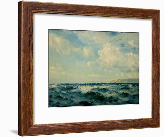 A Breezy Day Off the Isle of Wight, 1890-Henry Moore-Framed Giclee Print