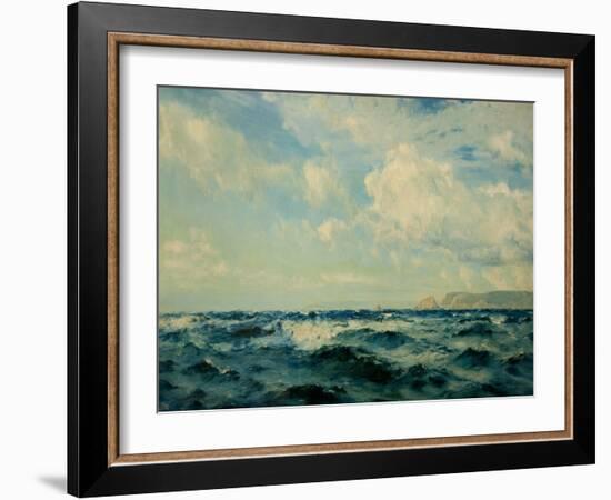 A Breezy Day Off the Isle of Wight, 1890-Henry Moore-Framed Giclee Print