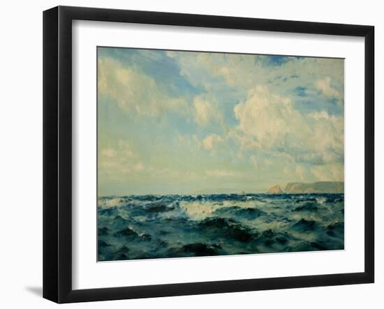 A Breezy Day Off the Isle of Wight, 1890-Henry Moore-Framed Giclee Print