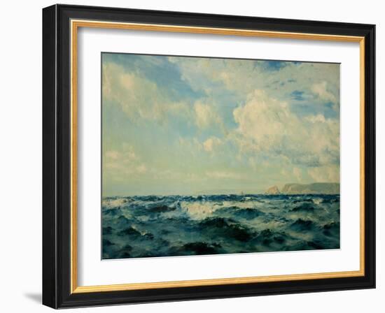 A Breezy Day Off the Isle of Wight, 1890-Henry Moore-Framed Giclee Print