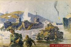 Operation Dragoon the Successful Allied Invasion of Southern France-A. Brenot-Framed Premium Giclee Print