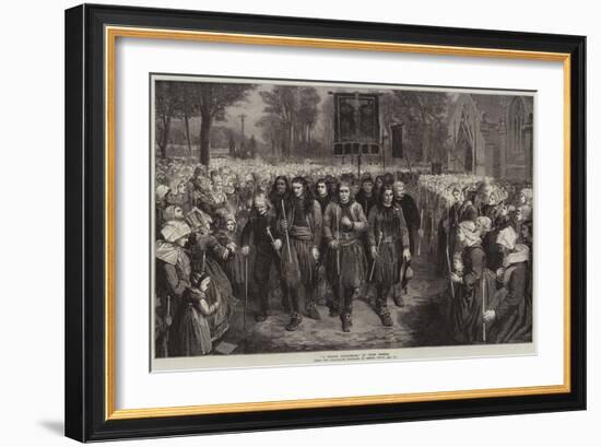 A Breton Pilgrimage-Jules Breton-Framed Giclee Print