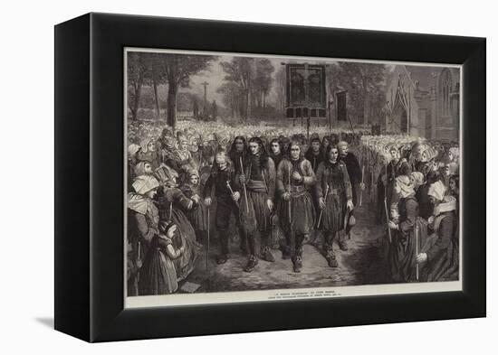 A Breton Pilgrimage-Jules Breton-Framed Premier Image Canvas