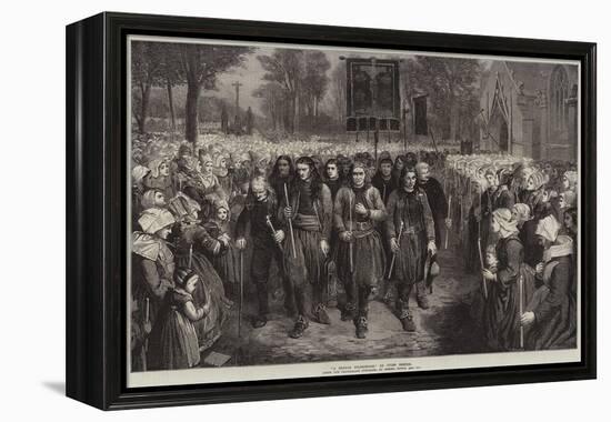 A Breton Pilgrimage-Jules Breton-Framed Premier Image Canvas