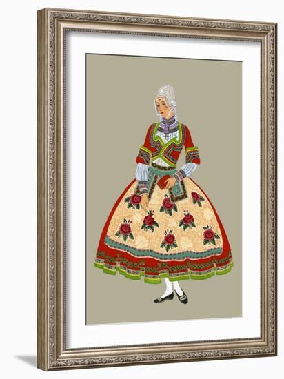 A Breton Wife-Elizabeth Whitney Moffat-Framed Art Print