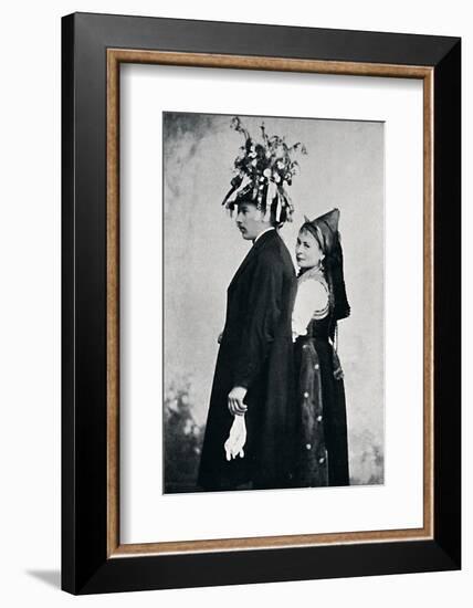 A bride and bridegroom of the Black Forest, 1912-E Uhlenhuth-Framed Photographic Print