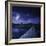 A Bridge across the River at Night Against Starry Sky, Russia-null-Framed Photographic Print