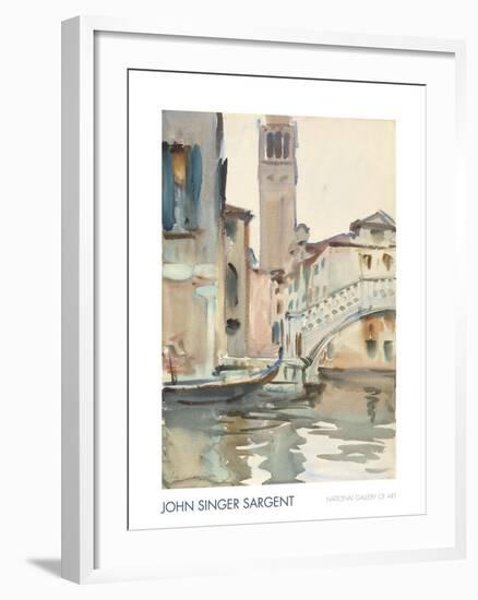 A Bridge and Campanile, Venice, 1902/04-John Singer Sargent-Framed Art Print