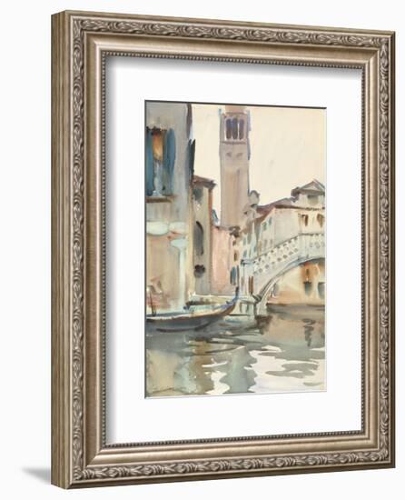 A Bridge and Campanile, Venice, 1902/04-John Singer Sargent-Framed Art Print