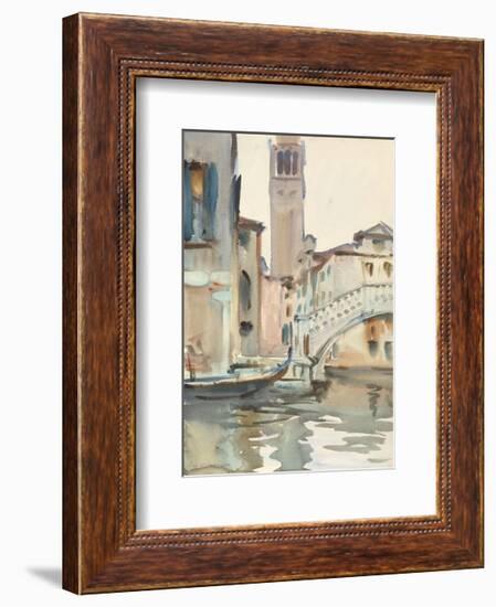 A Bridge and Campanile, Venice, 1902/04-John Singer Sargent-Framed Art Print