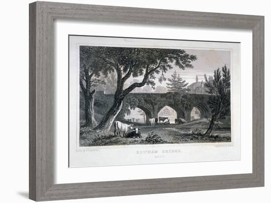 A Bridge at Eltham Palace, Kent, 1828-Henry Adlard-Framed Giclee Print