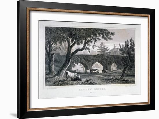 A Bridge at Eltham Palace, Kent, 1828-Henry Adlard-Framed Giclee Print