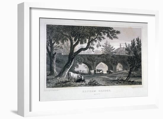 A Bridge at Eltham Palace, Kent, 1828-Henry Adlard-Framed Giclee Print