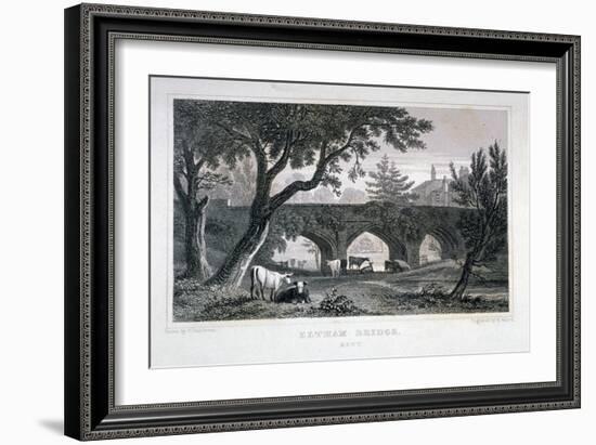 A Bridge at Eltham Palace, Kent, 1828-Henry Adlard-Framed Giclee Print