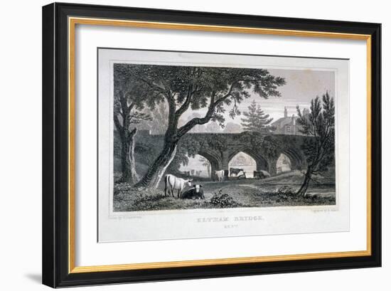 A Bridge at Eltham Palace, Kent, 1828-Henry Adlard-Framed Giclee Print