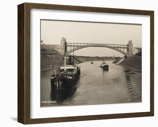 A Bridge over the Kiel Canal Linking the North Sea and the Baltic-null-Framed Photographic Print